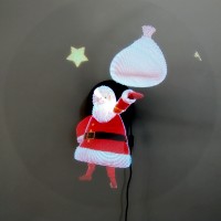 Голограмма для 3D вентилятора Санта Клаус