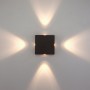 Kvatra черный уличный настенный светодиодный светильник 1601 TECHNO LED