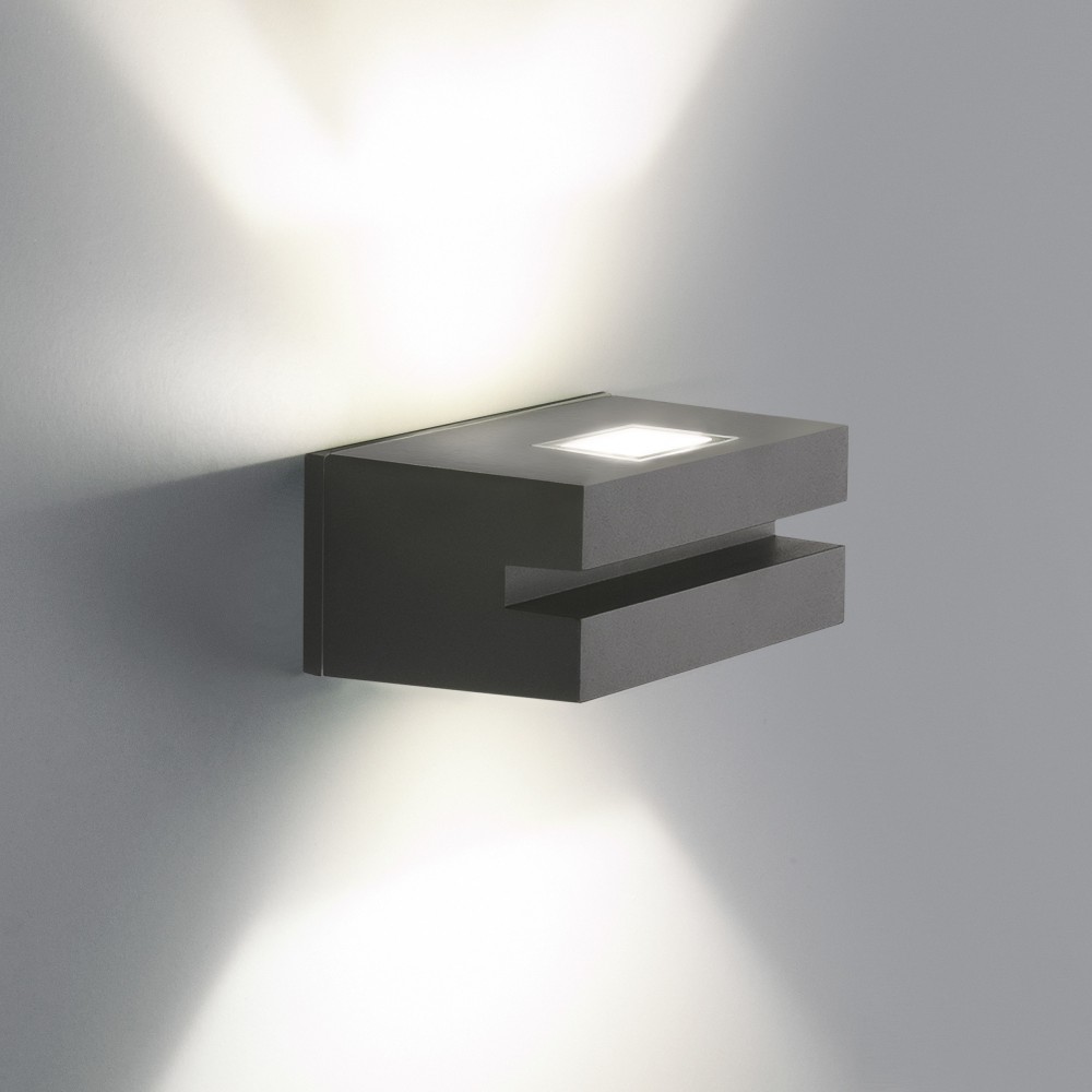 Nerey алмазный серый уличный настенный светодиодный светильник 1611 TECHNO LED