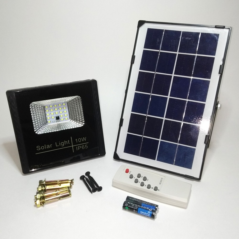 Светодиодный прожектор на солнечной батарее KL10SB мощностью 10Вт